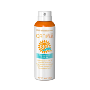 CaniSun Sunscreen Spray 30 SPF Hemp Infused for Fourth of July